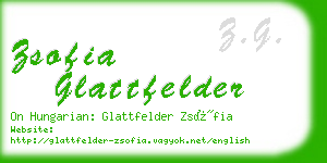 zsofia glattfelder business card